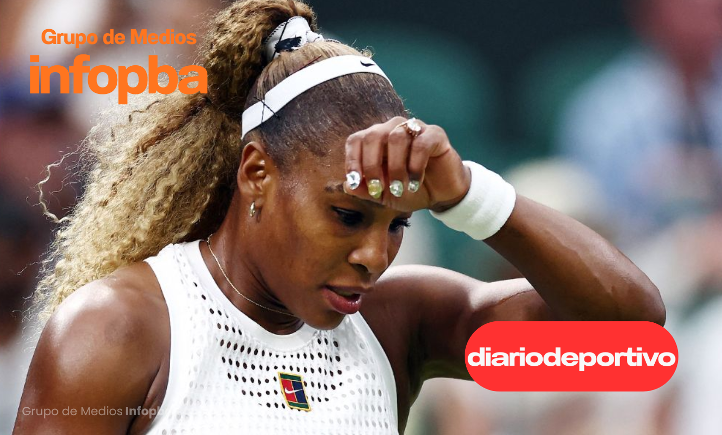 Serena Williams encendió las alarmas en Wimbledon: sufrió una lesión en la rodilla y peligra el esperado dobles junto a Venus