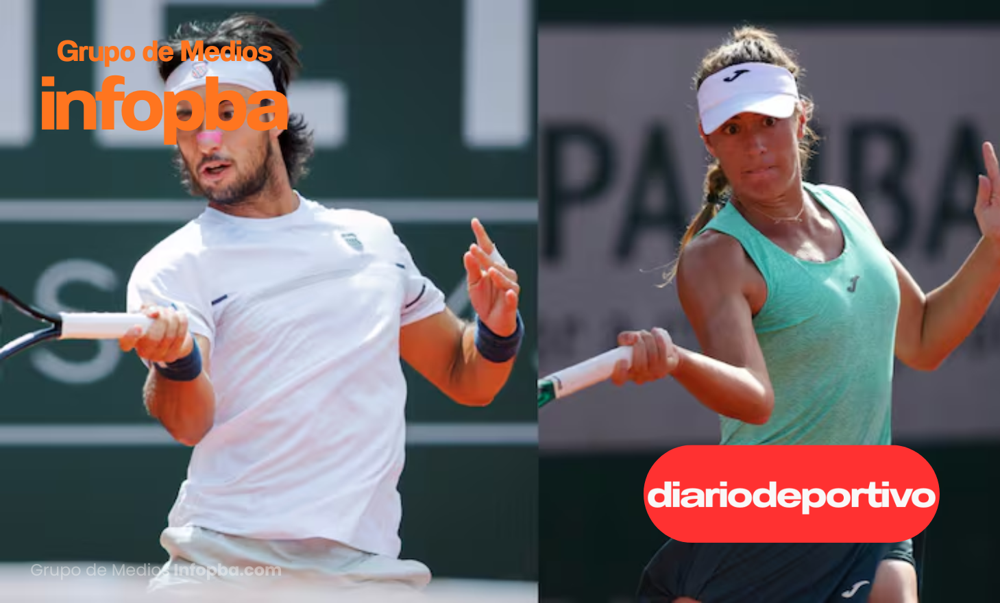 Thiago Tirante y Solana Sierra se despidieron de Roland Garros